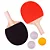 RAQUETE PARA PING PONG + BOLAS UNIDADE KP-55 - Imagem 1