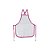 AVENTAL LISO BRANCO / ROSA - Imagem 1