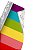 ADESIVO CONTACT 45CMX10M LEOTACK LOVE ARCO IRIS - Imagem 1