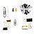 KIT PAPELARIA IN PRETO E DOURADO - TIME - Imagem 3