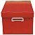 CAIXA ORGANIZADORA GRANDE VERMELHO - Imagem 1