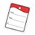 ETIQUETA TAG P/ROUPAS 30X38MM VERMELHO C/1000 - Imagem 1