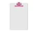 PRANCHETA A-4 MDF BRANCO PRENDEDOR METAL ROSA - Imagem 1