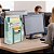 ORGANIZADOR VERTICAL 3 DIVISOES A-4 VERDE CLEAR - Imagem 2