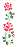 MOLDE VAZADO/ESTENCIL 10X30CM FLORES ROSAS 2 - Imagem 2