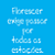MOLDE VAZADO/ESTENCIL 14X14CM FRASE FLORECER - Imagem 1