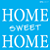 MOLDE VAZADO/ESTENCIL 14X14CM HOME SWEET HOME - Imagem 1
