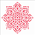 MOLDE VAZADO/ESTENCIL 14X14CM MANDALA FLOR 8 PONTA - Imagem 2