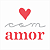 MOLDE VAZADO/ESTENCIL 10X10CM FRASE COM AMOR - Imagem 2