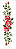MOLDE VAZADO/ESTENCIL 10X30CM FLORES ROSAS III - Imagem 2