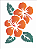 MOLDE VAZADO/ESTENCIL 15X20CM FLORES HIBISCOS II - Imagem 2