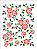MOLDE VAZADO/ESTENCIL 15X20CM FLORAL ROSAS - Imagem 2