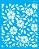 MOLDE VAZADO/ESTENCIL 20X25CM FLORES DO CAMPO I - Imagem 2