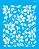 MOLDE VAZADO/ESTENCIL 20X25CM FLORES DO CAMPO II - Imagem 1