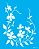 MOLDE VAZADO/ESTENCIL 20X25CM CANTONEIRA FLORES - Imagem 1
