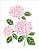 MOLDE VAZADO/ESTENCIL 20X25CM FLORES HORTENSIAS - Imagem 2