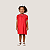 Vestido Clara Vermelho Acetinado - Imagem 1