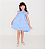 Vestido Mariah Azul Bordado Laço - Imagem 2