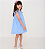 Vestido Mariah Azul Bordado Laço - Imagem 4