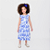 Vestido Luisa Toile de Jouy Azul - Imagem 1