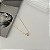 Choker bolinhas achatadas com gota em zircônia - Imagem 1