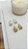 Brinco Ear Hook gota liso com zircônias - Imagem 1
