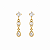 Brinco earline zircônias e gotinha - Imagem 1