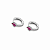 Argola gotinha pink - Imagem 1