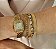 Bracelete texturizado aberto regulável - Imagem 2