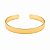 Bracelete texturizado aberto regulável - Imagem 1