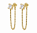 Brinco earline de bolinhas - Imagem 1