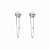 Brinco earline coração rose - Imagem 1