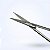 Tesoura Iris com Cabo Preto 12cm UPMED - Imagem 2