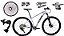 Bicicleta 29 Ksw 1x9v Alivio Trava Freio Hidráulico K7 11/40 - Imagem 2