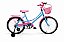 Bicicleta Feminina Aro 20 Rosa-azul Isabely - Imagem 1