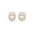 Brinco zirconia cristal banho ouro 18k - Imagem 1