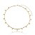 Colar choker dourado com zirconia banho em ouro 18k - Imagem 1