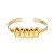 Bracelete dourado liso banho em ouro 18k - Imagem 1
