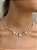 Colar choker estrela banho de rodio branco - Imagem 1