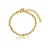 Pulseira dourada lisa banho em ouro 18k - Imagem 2