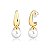 Brinco perola banho ouro 18k - Imagem 1