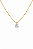 Colar com pingente gota banho ouro 18k - Imagem 2