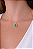 Colar gota cravejado com zirconias e pedra fusion turmalina paraiba - Imagem 1