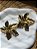 Brinco flor banhado a ouro 18k - Imagem 2