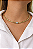 Chocker cravejada banhada a ouro 18k - Imagem 1