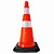 Cone para sinalização de obras com base de borracha 75 cm - Imagem 1