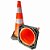 Cone para sinalização de obras com base de borracha 75 cm - Imagem 2