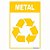 Placa lixo metal - Imagem 1