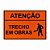 Placa atenção trecho em obras - Imagem 1