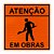 Placa atenção em obras - Imagem 1